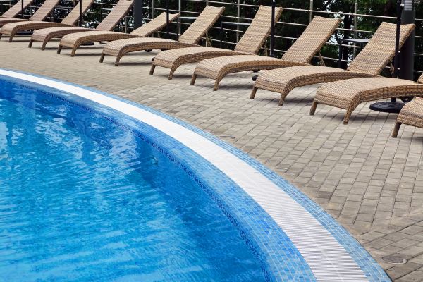 Poolside Hardscaping in Loveland
